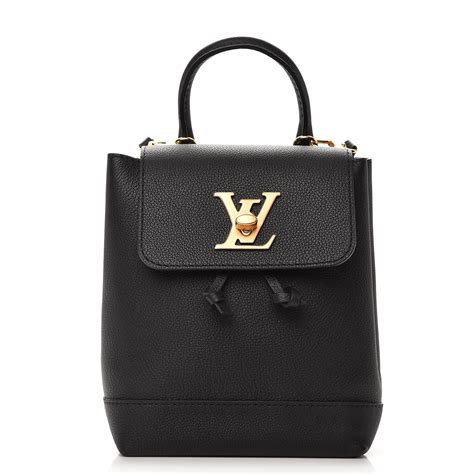 Louis Vuitton Lockme Backpack Mini Calfskin Black 